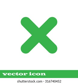 no icon. green icon. eps 10.