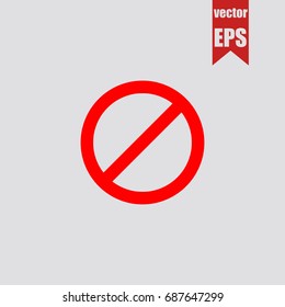 No icon in trendy isolated on grey background.Vector illustration.