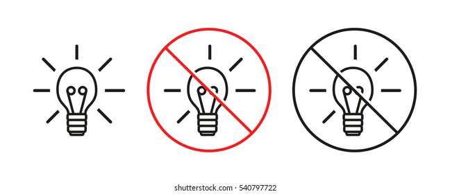 No idea icon, vector illustration.