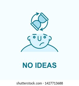 no ideas on mind field outline icon