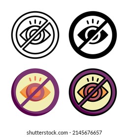 no illegitimate icon vector illustration logo template for website or mobile app