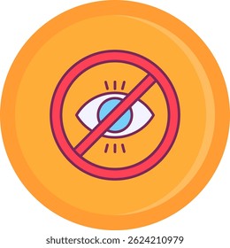 No illegitimate Line vector Icon Design
