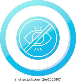 No illegitimate Line vector Icon Design