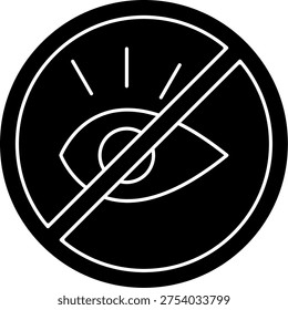 No illegitimate Line vector Icon Design