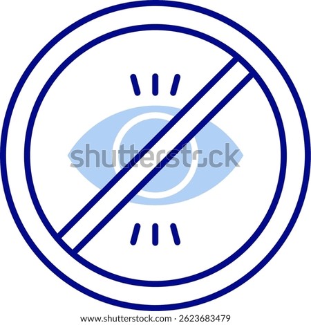 No illegitimate Line vector Icon Design