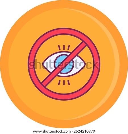 No illegitimate Line vector Icon Design