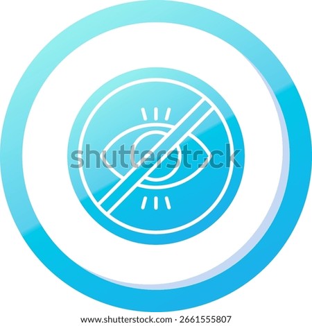 No illegitimate Line vector Icon Design