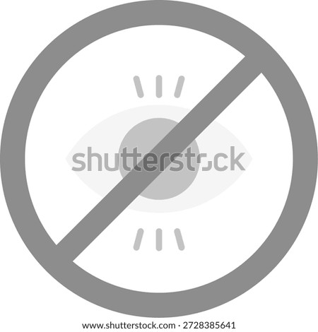 No illegitimate Line vector Icon Design