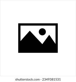 Kein Bild verfügbar Symbol. Flat, Illustration auf weißem Hintergrund.EPS