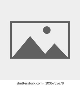 No image available icon. Template for No image or Picture coming soon. Vector illustration isolated on grey background.