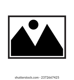 Kein Bild verfügbar Symbol. Vektorgrafik im trendigen Stil auf weißem Hintergrund.EPS