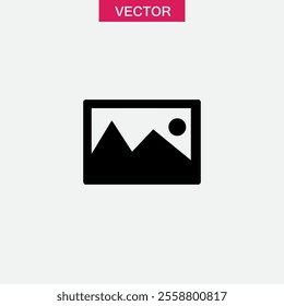 No image available icon. vector flat black trendy style illustration for web and app..eps