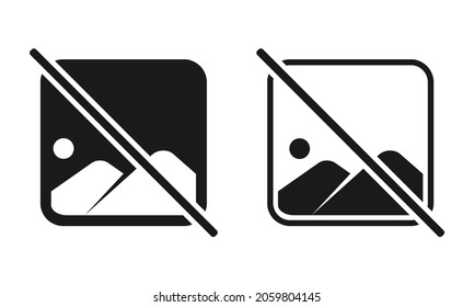 No image available. Missing photo sign. Illustration vector