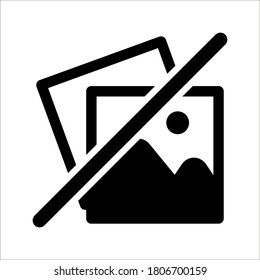 no image icon on white background eps 10