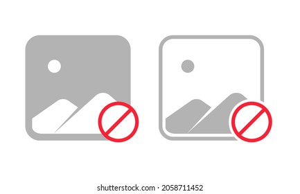 No image icon. Picture prohibited. No photo available. Missing image 