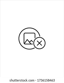 no image icon,vector best line icon.