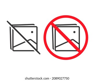 No image photo allowed. Illustration vector