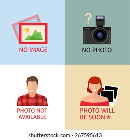 No image or photo creative signs. Internet web icon to indicate the absence of image until it will be downloaded.