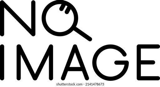NO IMAGE simple thumbnail illustration
