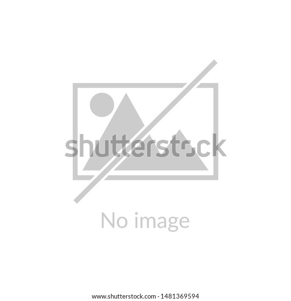No Image Vector Isolated On White のベクター画像素材
