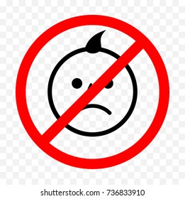 no infants sign 