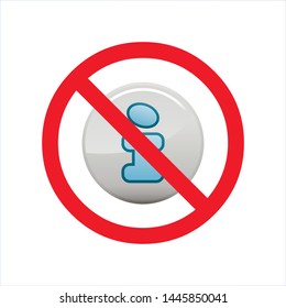no info icon sign vector