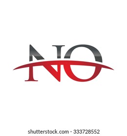 NO initial company red swoosh logo