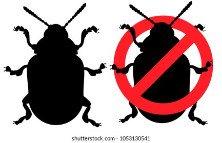 No insects, the destruction of the Colorado potato beetle, a ban on pests, parasites