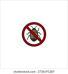 no insects icon hand drawn illustration artwork