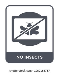 no insects icon vector on white background, no insects trendy filled icons from Traffic signs collection, no insects simple element illustration
