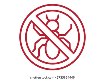 No Insects Sign Ant Plague