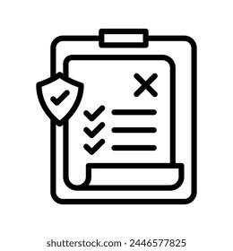 Ningún icono de seguro en el Vector. Logotipo
