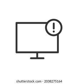 No internet access. Connection error icon design isolated on white background. Vector illustration