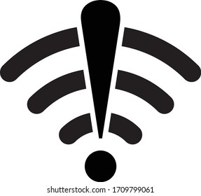 No  internet access icon. Vector illustration