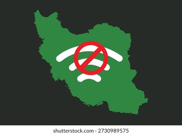No Internet or Communication in Iran.  No Wifi concept. 