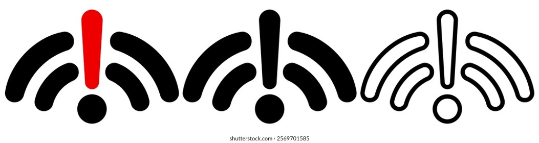 no internet connection icon, simple flat style, illustration, logo sign symbol pictogram template, for ui or ux isolated on white for mobile app, editable