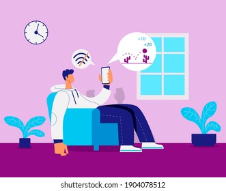 No Internet Connection, Slow Network Connection Illustration Vector