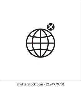 símbolo vectorial de icono de internet