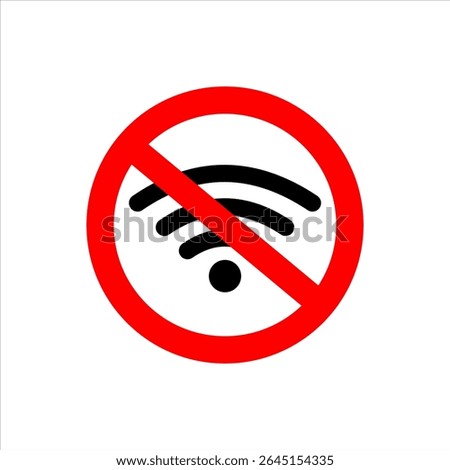 No internet network icon is suitable for prohibition icons in certain places	