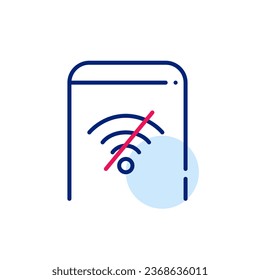 No internet signal on a smartphone. Pixel perfect icon