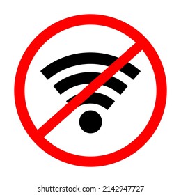No hay icono de vector de señal de Internet.