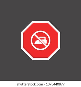 no iron icon