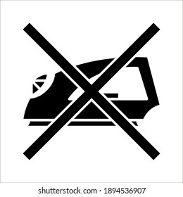 no iron icon. Element of laundry icon for mobile concept and web apps on white background. color editable