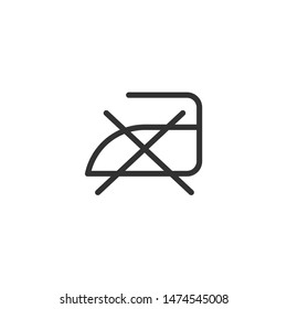 No iron  - Line Vector Icon