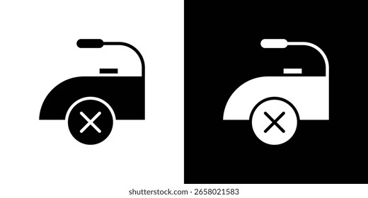 No ironing icon of a flat style vector