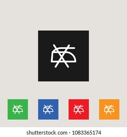 No ironing icon, stock vector illustration, EPS10.