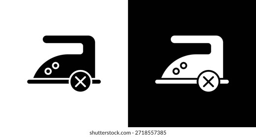 Ilustración vectorial de iconos de planchado - iconos vectoriales de estilo negro de alta calidad