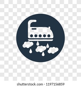 No ironing vector icon isolated on transparent background, No ironing transparency logo concept