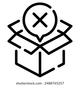 No Items icon for web, app, infographic, etc