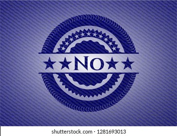 No jean or denim emblem or badge background
